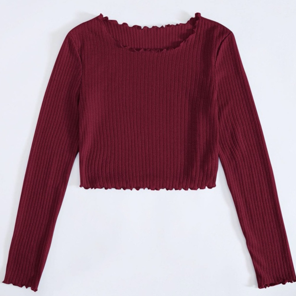 XS Dark Red Long Sleeve